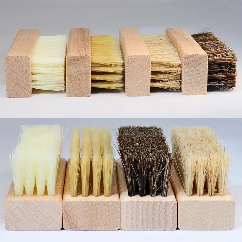 1Pc Pig Bristles Shoe Brush For Slippers Sneaker Brush Shoes Cleaning